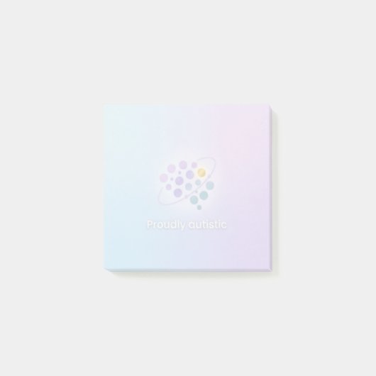 Post-it® Bureau de sensibilisation à l'autisme scolaire | F (Devant)
