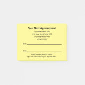 Post-it® Bureau des dentistes Votre prochaine nomination Ra (Devant)