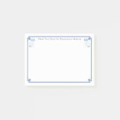 Post-it® Bureau D'Espagnol Darling Blue And White (Devant)