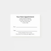 Post-it® Bureau du médecin Votre prochain rappel de rendez- (Devant)