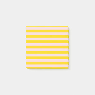 Post-it® Bureau minimaliste moderne en bande rose jaune