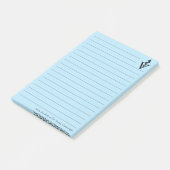 Post-it® Bureau vétérinaire bleu personnalisé (Incliné)