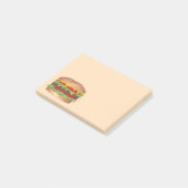 Post-it® Burger au fromage Hamburger Cheeseburger Restaurat (Incliné)