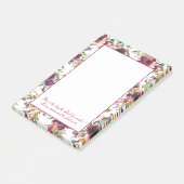 Post-it® Burgundy Blush rose Floral Bible chrétienne Verse (Incliné)