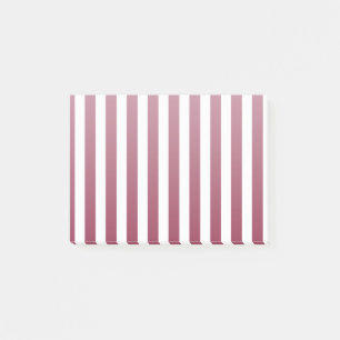 Post-it® Burgundy et blanc rayures de bonbons