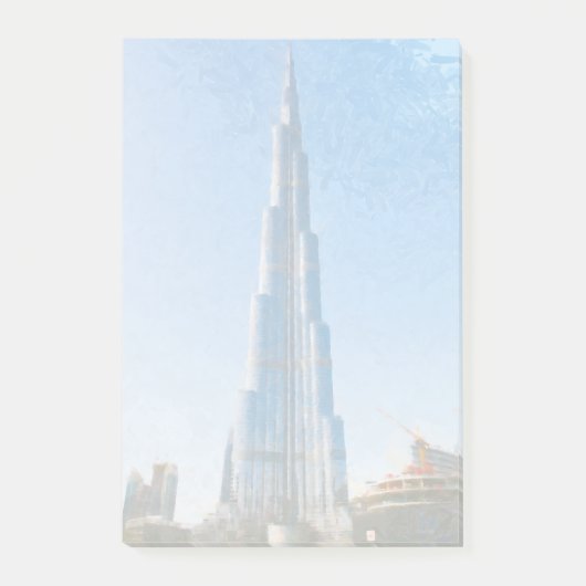 Post-it® Burj Khalifa, peinture de Dubaï (Devant)