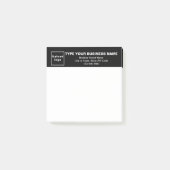 Post-it® Business Black Heading White Carré poster une note (Devant)