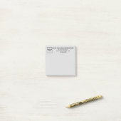 Post-it® Business Grey Carré poster une note (Sur un bureau)