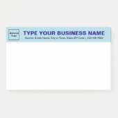Post-it® Business Light Blue Titre Grand billet il note (Devant)