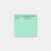 Post-it® Business Light Carré Turquoise poster sa note (Devant)