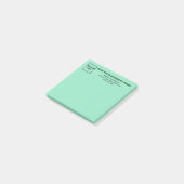 Post-it® Business Light Carré Turquoise poster sa note (Incliné)