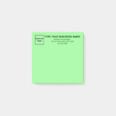 Post-it® Business Light Green Carré poster sa note (Devant)