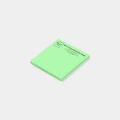 Post-it® Business Light Green Carré poster sa note (Incliné)