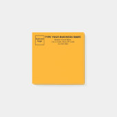 Post-it® Business Orange Carré poster sa note (Devant)