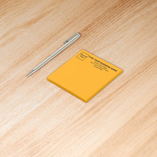 Post-it® Business Orange Carré poster sa note