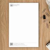 Post-it® Business Stationary Template With Logo And QR Code