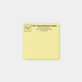 Post-it® Business Yellow Carré poster sa note (Devant)