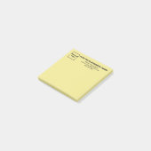 Post-it® Business Yellow Carré poster sa note (Incliné)