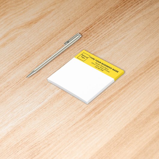 Post-it® Business Yellow Heading White Carré
