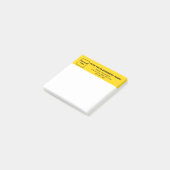Post-it® Business Yellow Heading White Carré (Incliné)