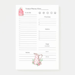 Post-it® Buts quotidiens, planification, repas pour le cuis
