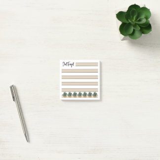 Post-it® Buttercup Yellow | Lined | Potted Succulents -