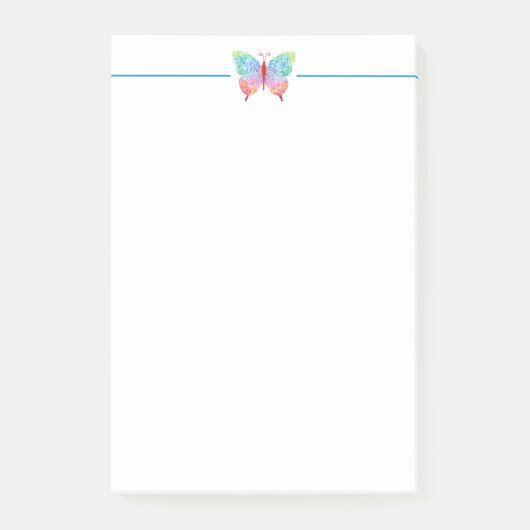 Post-it® Butterfly Post It Notes (Devant)