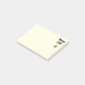 Post-it® Buzz Off Bee Bumblebee Custom Text (Incliné)