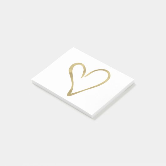 Post-it® C?ur d'or (Incliné)