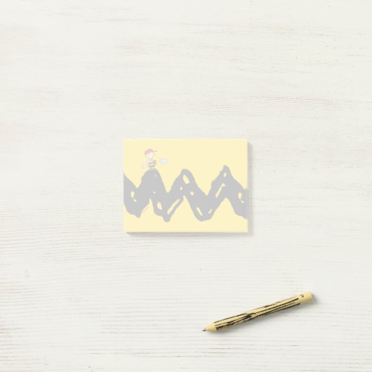 Post-it® cacahuètes | Charlie Baseball Brown (Sur un bureau)