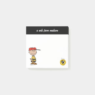 Post-it® cacahuètes   Charlie Brown Baseball Smile
