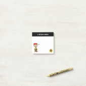 Post-it® cacahuètes | Charlie Brown Baseball Smile (Sur un bureau)