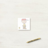 Post-it® cacahuètes | Charlie Brown Baseball Smile (Sur un bureau)