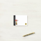 Post-it® cacahuètes | Charlie Brown Baseball Smile (Sur un bureau)
