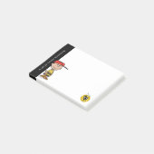 Post-it® cacahuètes | Charlie Brown Baseball Smile (Incliné)