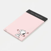 Post-it® cacahuètes | Coeurs de snoopy (Incliné)