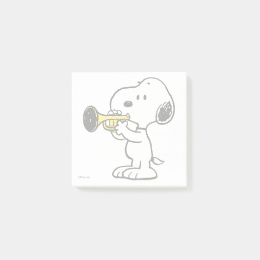 Post-it® cacahuètes | Joueur de trompette Snoopy (Devant)