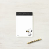 Post-it® cacahuètes | Joueur de trompette Snoopy (Sur un bureau)
