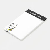Post-it® cacahuètes | Lecteur Snoopy Saxophone (Incliné)
