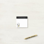 Post-it® cacahuètes | Lecteur Snoopy Saxophone (Sur un bureau)