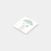 Post-it® cacahuètes | Parapluie vert Snoopy (Incliné)