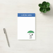 Post-it® cacahuètes | Parapluie vert Snoopy (Bureau)
