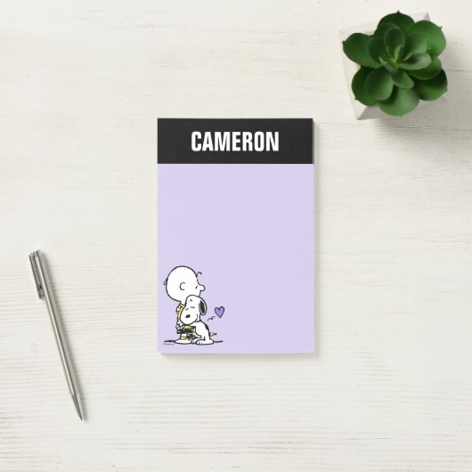 Post-it® cacahuètes | Saint Valentin | Charlie Brown & Snoo (Bureau)