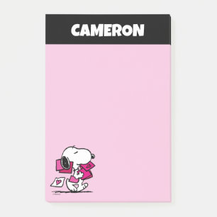 Post-it® cacahuètes   Saint Valentin   Snoopy Avec Valentin