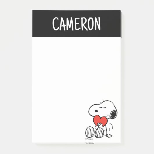 Post-it® cacahuètes | Saint Valentin | Snoopy Heart Hug (Devant)