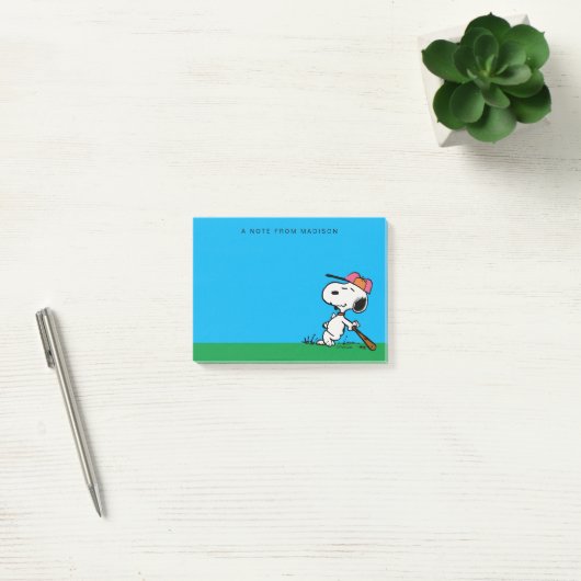 Post-it® cacahuètes | Snoopy at Bat (Bureau)