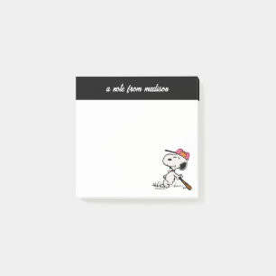 Post-it® cacahuètes   Snoopy at Bat
