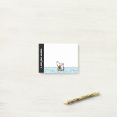 Post-it® cacahuètes | Snoopy Beach Ball Beach (Sur un bureau)