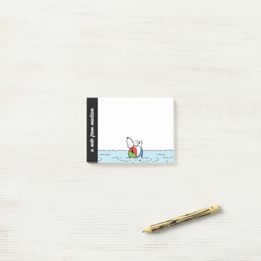 Post-it® cacahuètes | Snoopy Beach Ball Beach (Sur un bureau)