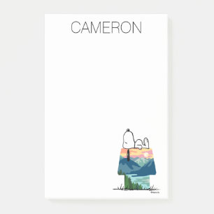 Post-it® cacahuètes   Snoopy Dog House Sunrise